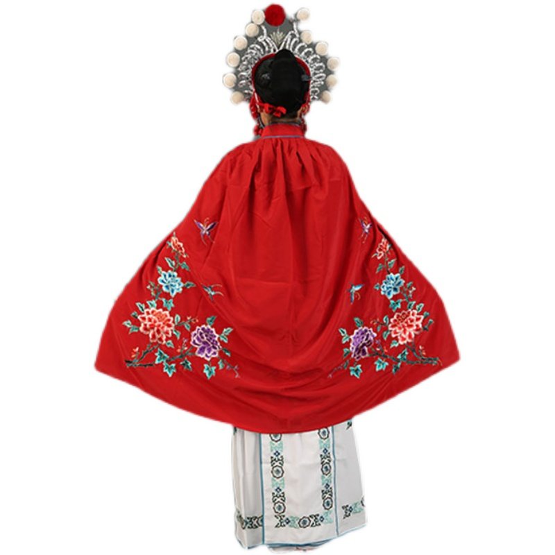 披风京剧戏曲花旦短款儿童斗篷女兵女将刀马旦民族服装