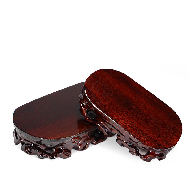 奇石放石头托盘实木底座摆件底坐架子木头座托根雕工艺品托架