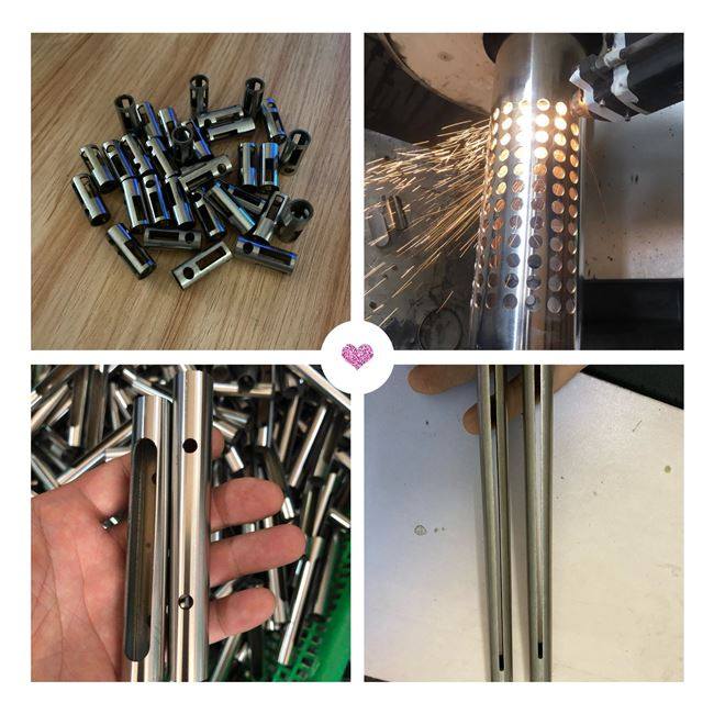 304不锈钢圆管无缝管空心方管定制加工切割开孔开槽弯管焊m