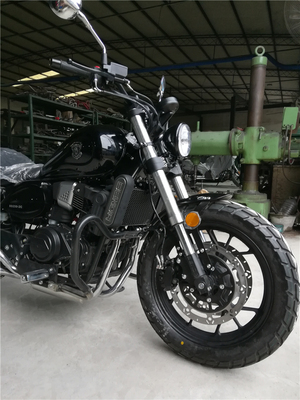 适用奔达bd2502c电喷改装防摔杠前护杠防护摩托车保险杠