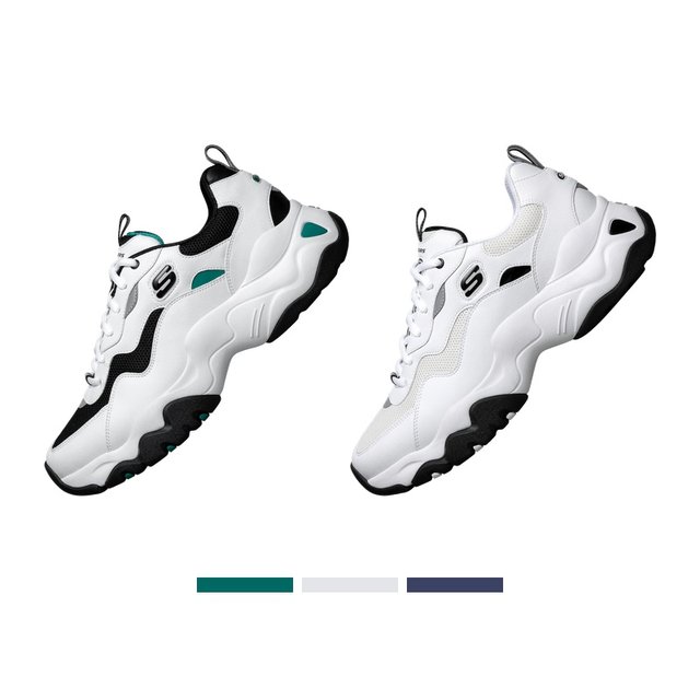 Skechers Skaiqi outdoor old shoes increase panda shoes men retro casual sports shoes lightweight Skechers Skaiqi outdoor old shoes increase panda shoes men retro casual sports shoes lightweight