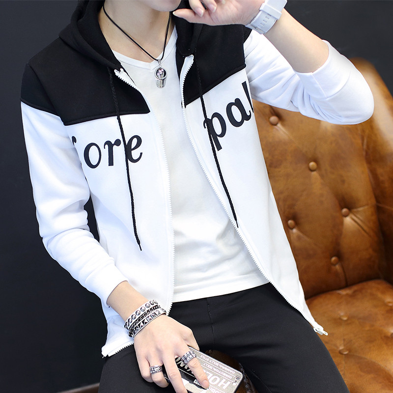 秋装薄款夹克外套男韩版潮流修身青少年春秋休闲大码男装帅气衣服
