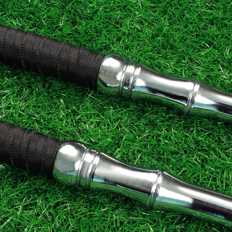 竹节实心安博全钢双鞭双送包健身习武钢质更多武术装备