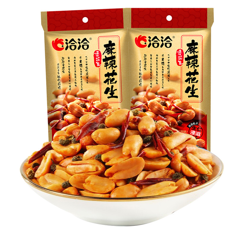 花生洽洽麻辣辣味花生米110g袋装装下酒菜零食花生