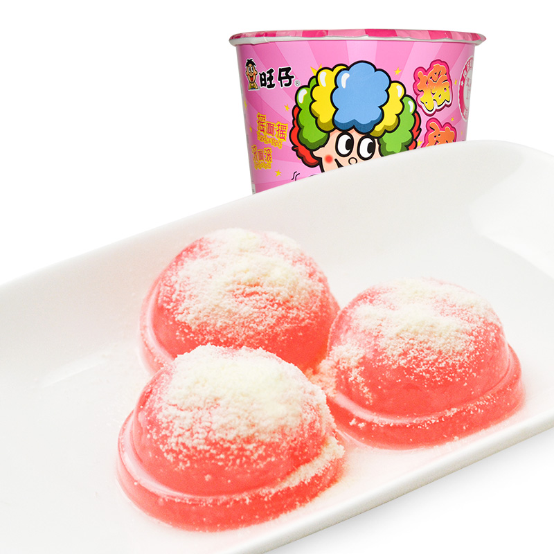 旺旺茶冻咖啡冻旺仔摇滚冻132g食品粘粉果冻休闲零食小吃怀旧果冻