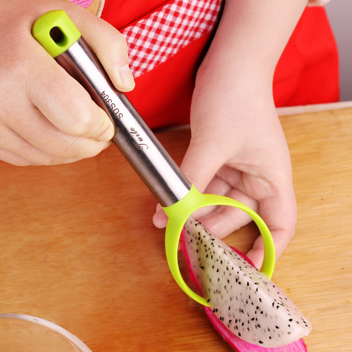 304水果挖球器西瓜哈密瓜雕花刀挖球勺水果刀创意水果拼盘套装