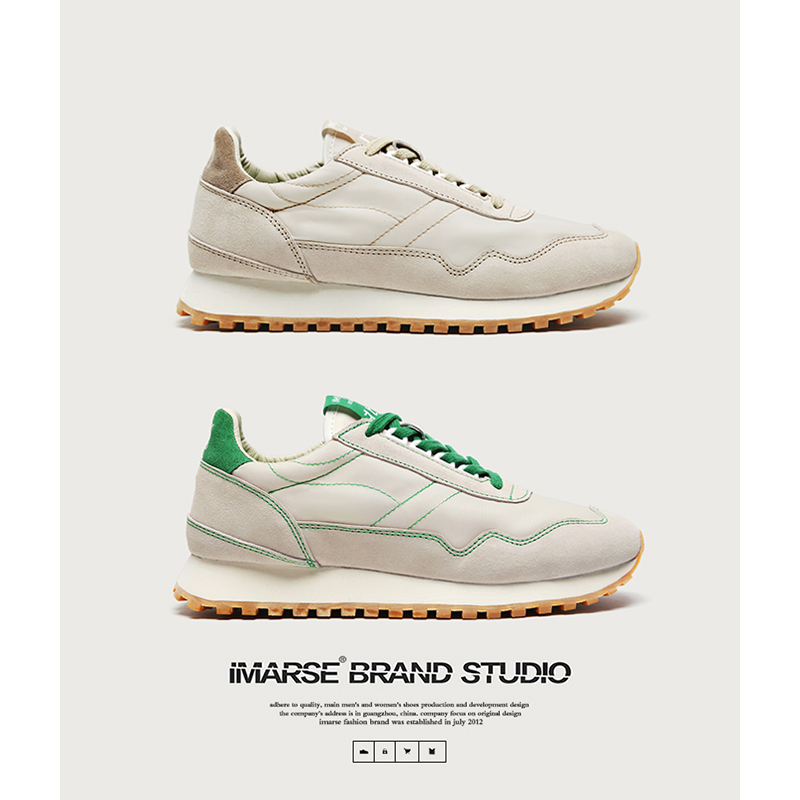 易玛仕夏季男鞋子男潮鞋百搭运动休闲鞋慢跑华夫阿甘鞋男女情侣鞋