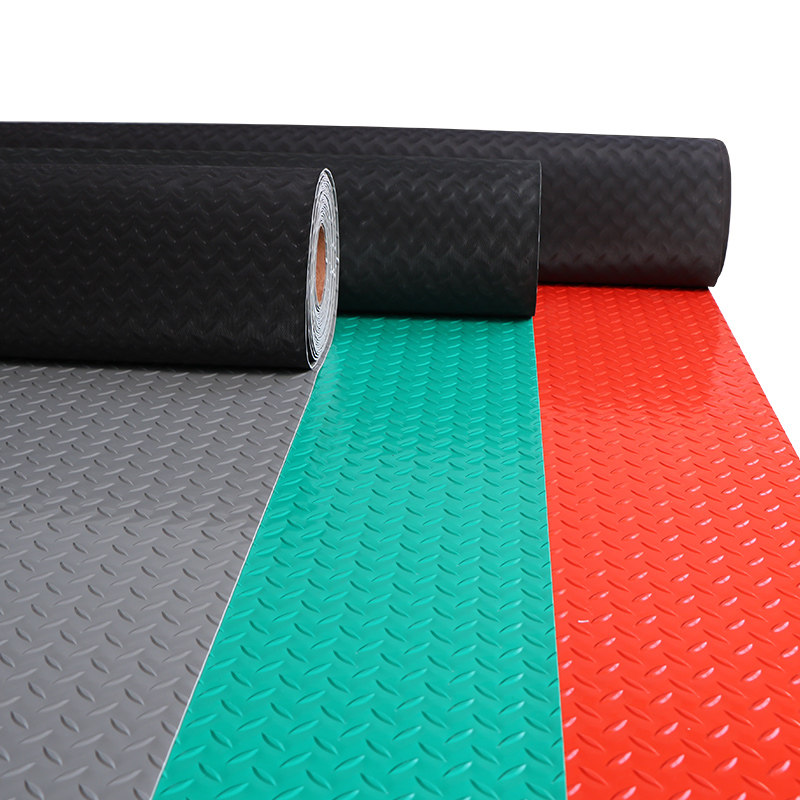 双层加厚pvc防水防滑牛筋地垫车间厂房走廊满铺塑胶可裁剪地板垫