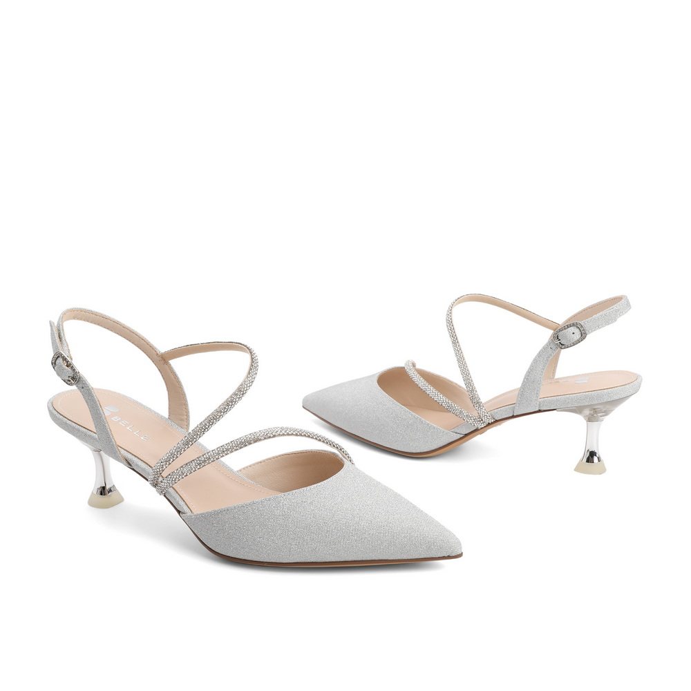 正品belle百丽高跟鞋2022夏季新款细跟包头凉鞋时装凉鞋