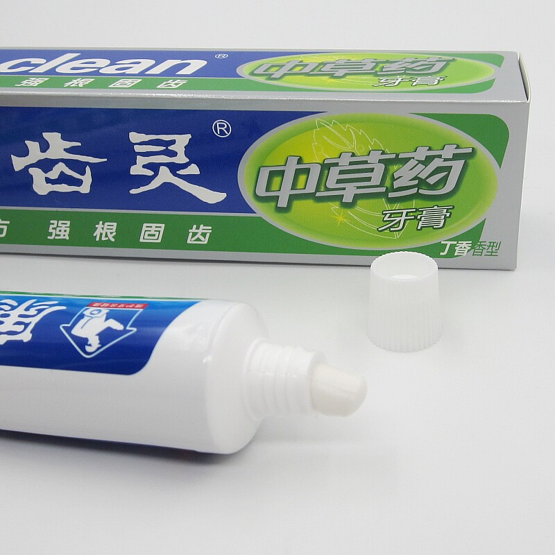 牙膏6支辽宁康齿灵中草药108克丁香型香型清新固齿牙膏