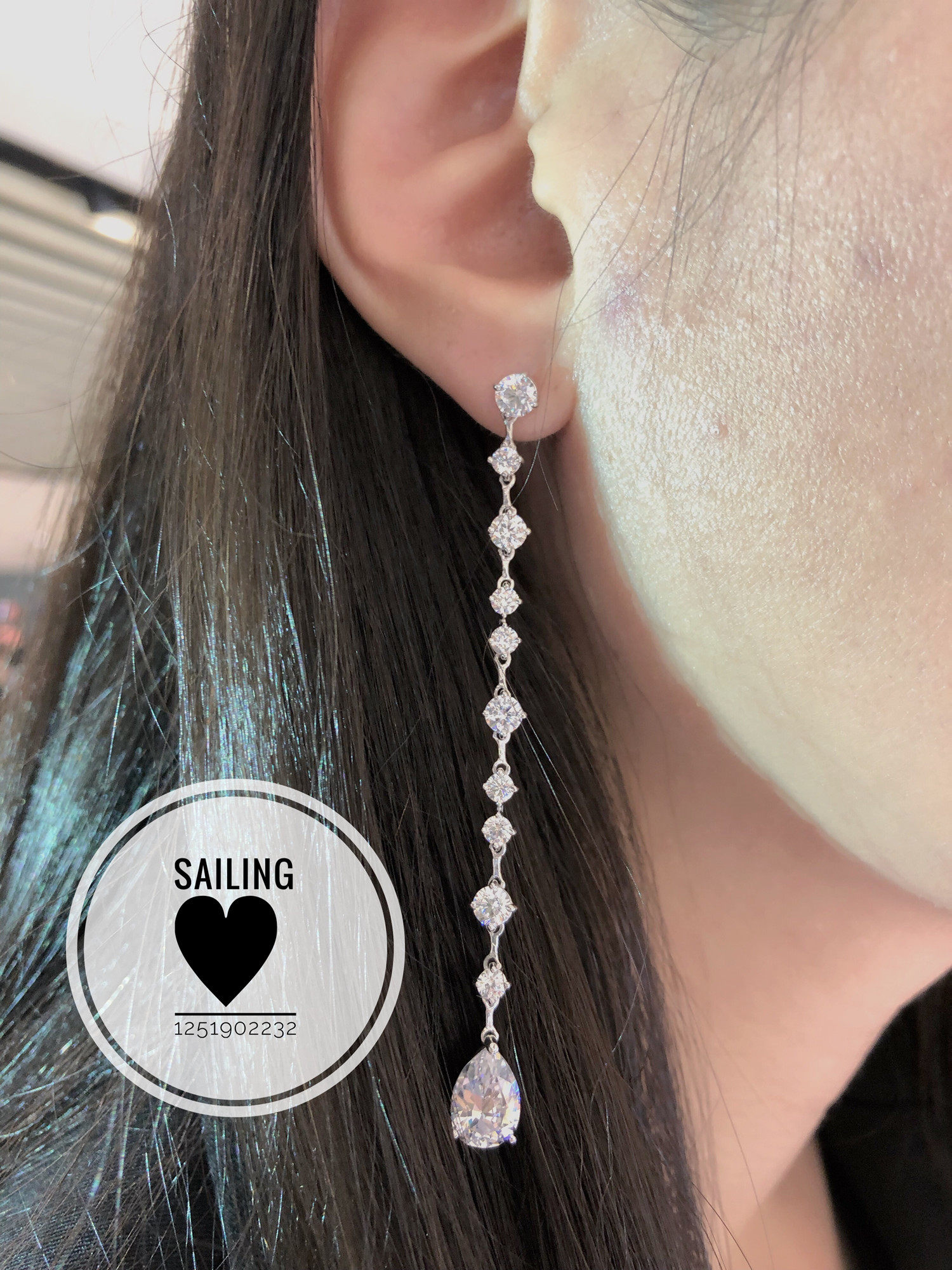 现货香港专柜代购英国caratlondon人造钻石耳环耳环