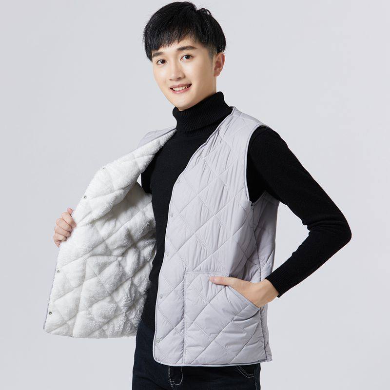 秋冬羽绒马甲男士加绒加厚保暖背心背心