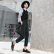 Autumn and winter hair radish pants female loose straight casual pants high waist ham pants nine points plus velvet bream grandma pants Autumn and winter hair radish pants female loose straight casual pants high waist ham pants nine points plus velvet bream grandma pants
