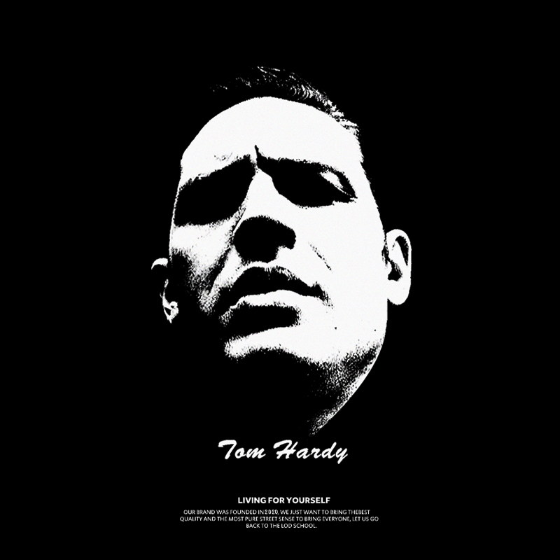 汤姆哈迪恤男短袖传奇毒液头像印花青年休闲t恤