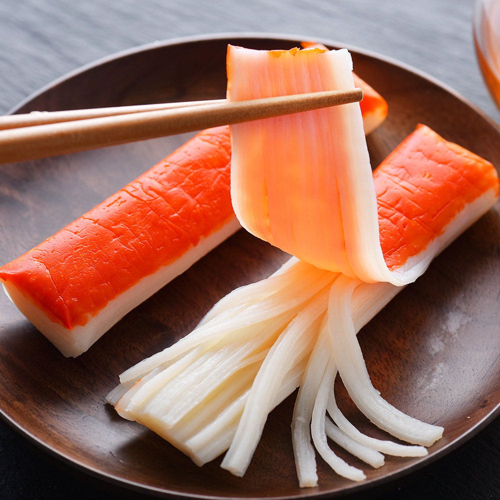 日本进口零食北海道蟹味棒蟹足蟹棒网红即食手撕蟹柳45g