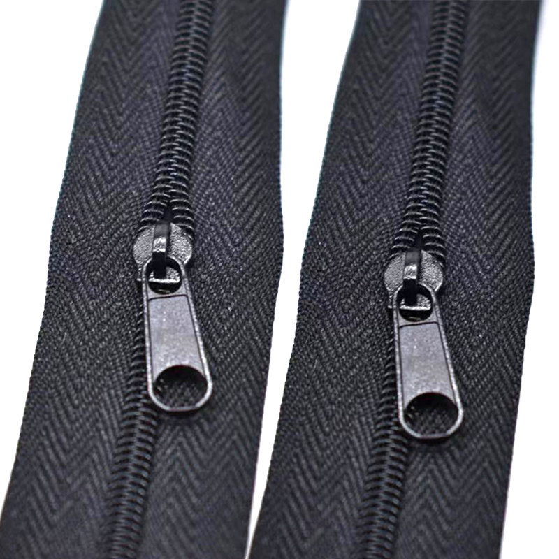 1米被套拉链5号3号彩色黑白白色尼龙码装拉链