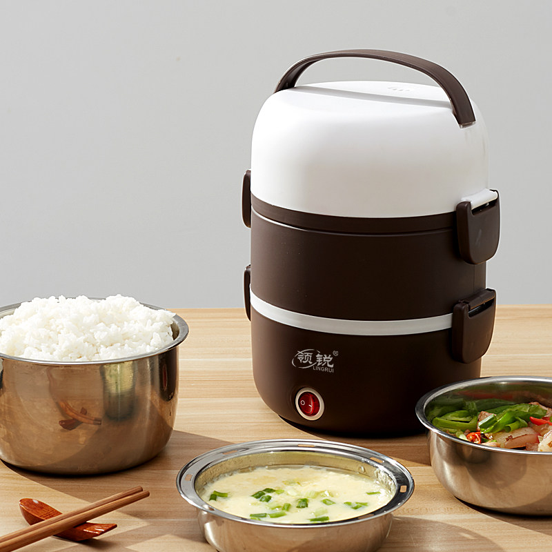 电热饭盒保温加热可插饭菜神器充电式办公室上班族电热饭盒