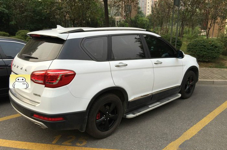 哈佛m6中柱贴改装车身哈弗m6后窗立柱装饰贴膜悬浮车顶改色膜贴黑