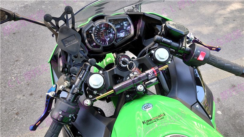 适用川崎ninja250ex2500812新款改装开合分离车把手把