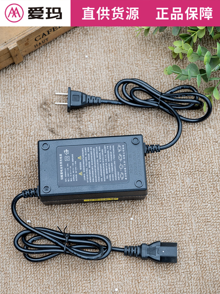 爱玛充电器电动车原装48v12ah艾玛48伏电瓶车原厂特价电动车充电器