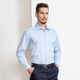Open spring business anti-wrinkle shirt men's loose plus size overalls middle-aged casual cotton long-sleeved formal shirt Open spring business anti-wrinkle shirt men's loose plus size overalls middle-aged casual cotton long-sleeved formal shirt