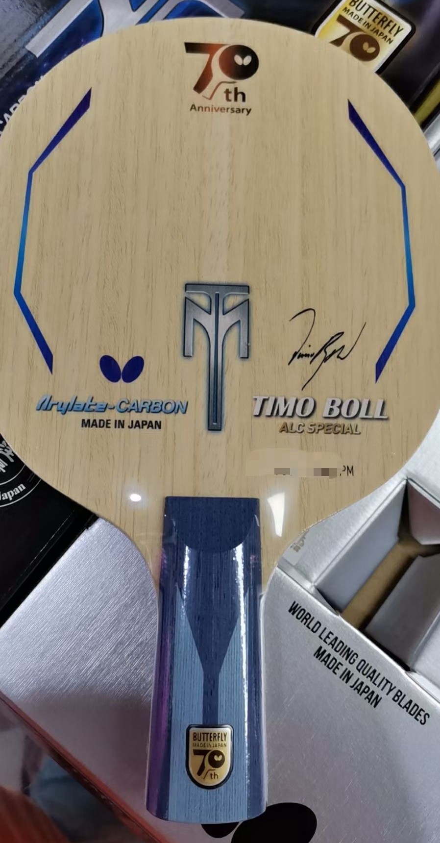 现货继科乒乓球szlc周年alc70波尔限量张继科超级乒乓底板