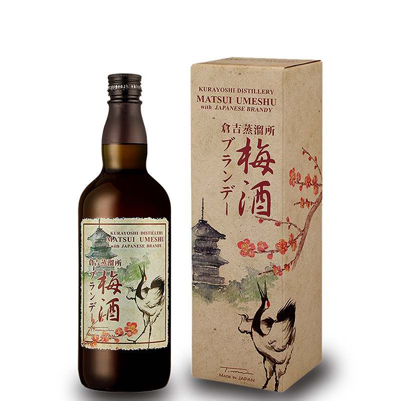 白兰地梅酒日本进口洋酒松井混合配制制酒700ml梅酒