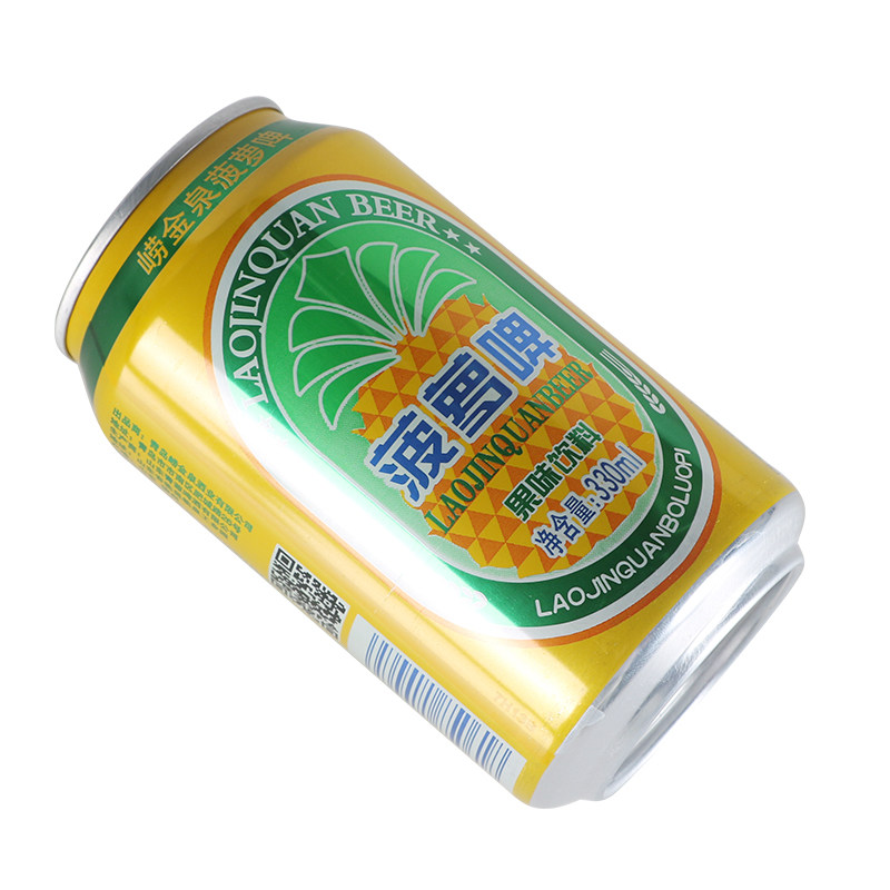 崂金泉菠萝啤味碳酸果味饮料啤汽水320ml*6-24罐听