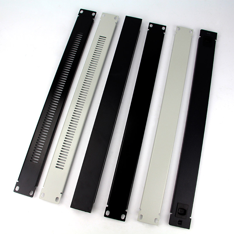 机柜盲板黑色背板加厚白色19英寸散热孔盲板1u机柜