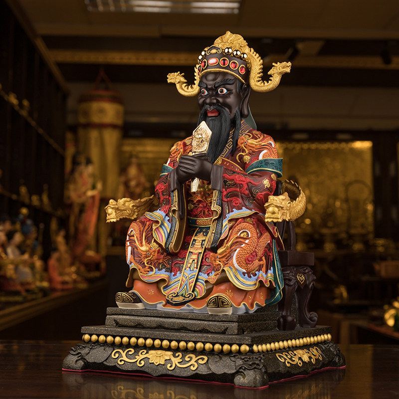 五爷佛像财神爷龙王广济五台山供奉台湾盛凡彩绘摆件
