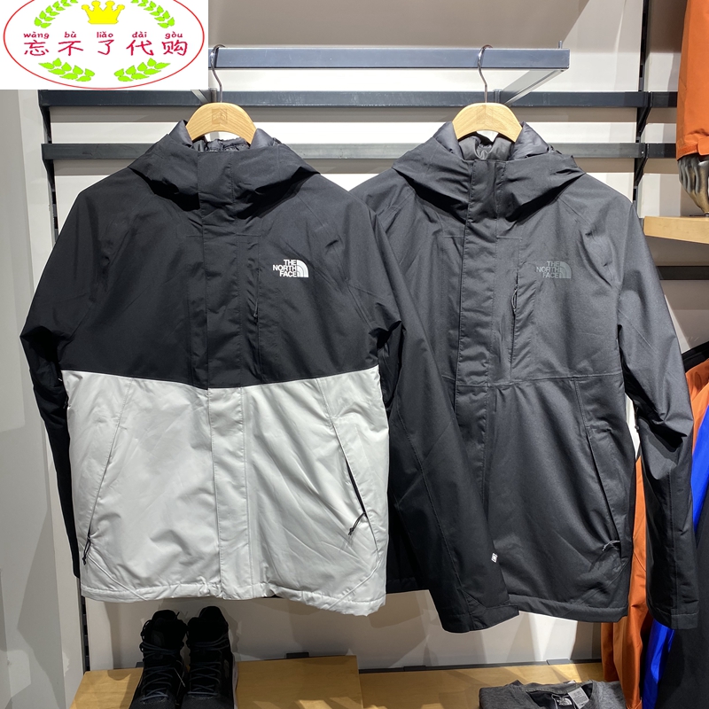 TheNorthFace北面 秋冬款男GTX防水三合一羽绒内胆冲锋衣NF0A3VSH