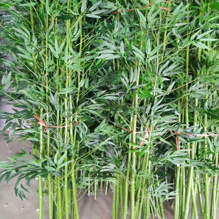 仿真竹子金竹子婚庆金色橱窗舞台装饰加密金竹叶仿真绿植