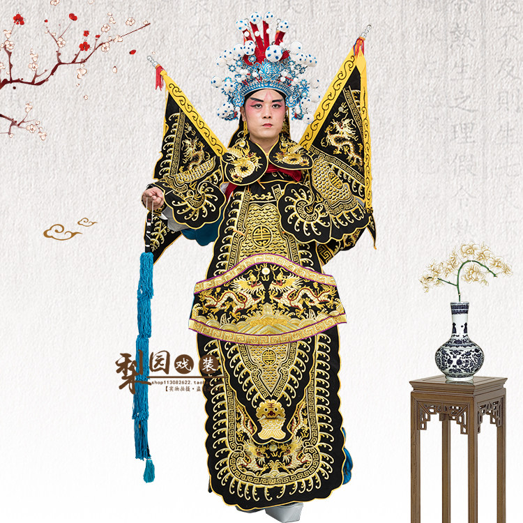 戏服京剧豫剧戏曲戏剧服装武将武生将军古装民族服装