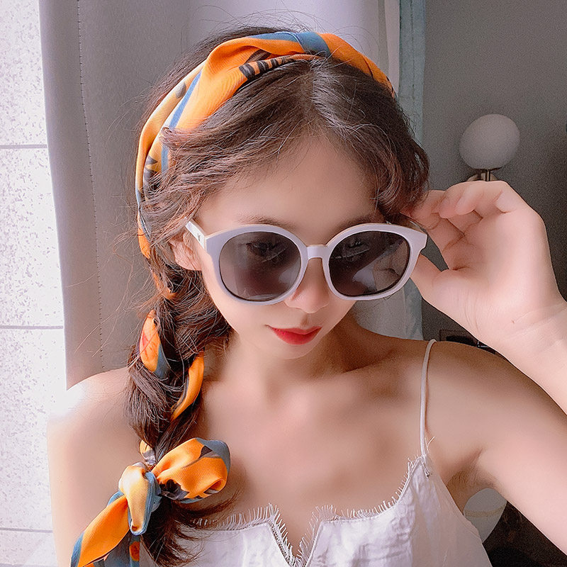 扎马尾丝巾发带 度假旅行装饰编发编辫子尖角丸子头发饰飘带 - 鑫鸿馨