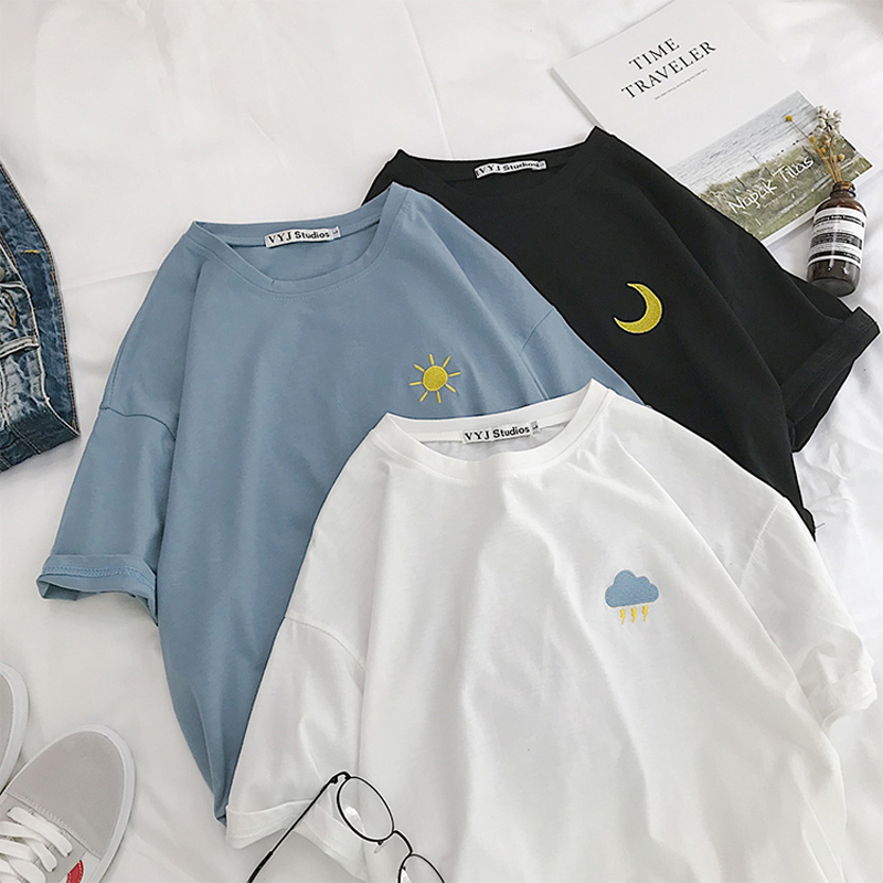 2022新款夏季短袖t恤男士韩版潮流宽松半袖简约清爽T恤半袖体恤衫