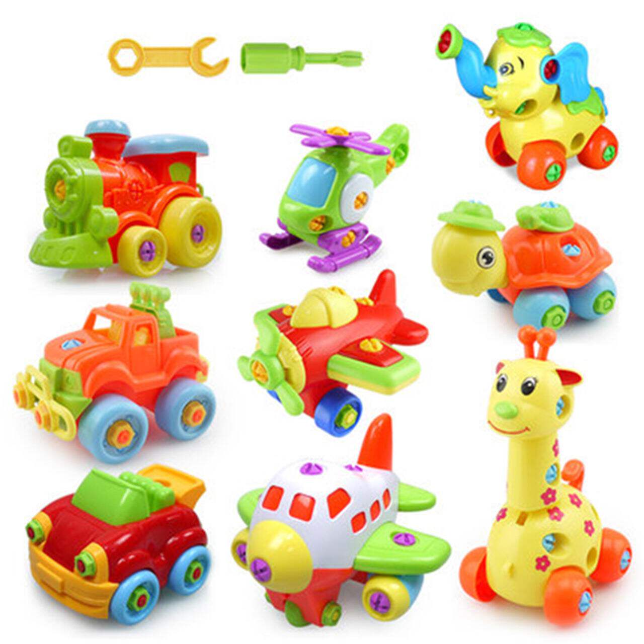 儿童卡通汽车益智玩具螺母组合拆装玩具可拆卸拼装男孩3岁玩具