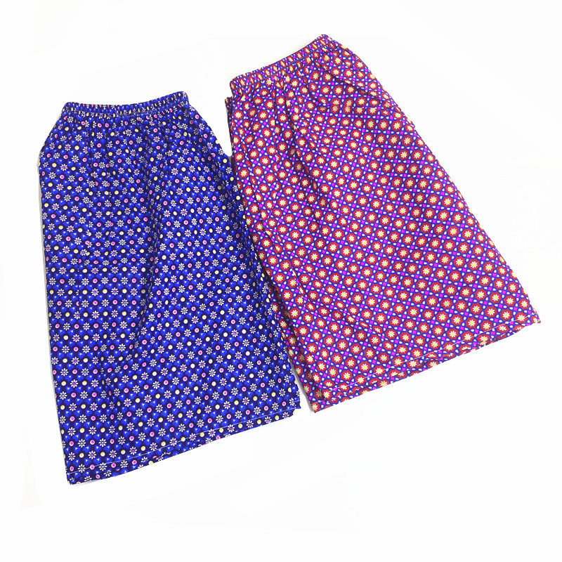 中老年高腰纯棉棉布短裤四角平脚裤内内裤老式平角裤