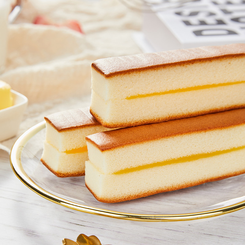 亲亲厚切芝士条蛋糕300g芝士小蛋糕点心早餐面包零食充饥夜宵整箱