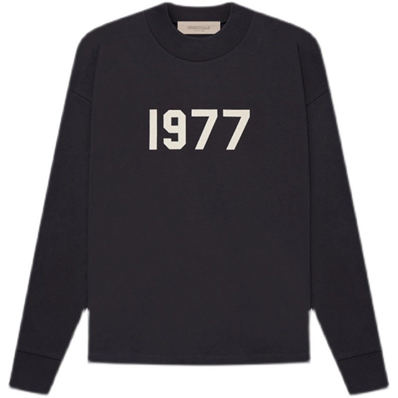 fearofgodessentialsfog22ss复线1977数字印花圆领长袖t恤