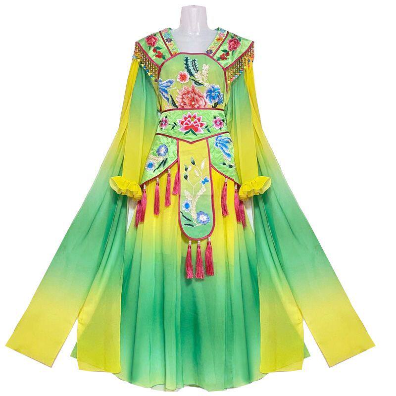 新款 秧歌服贵妃服中老年扭秧歌穿演出服东北秧歌服过渡雪纺贵妃服抖
