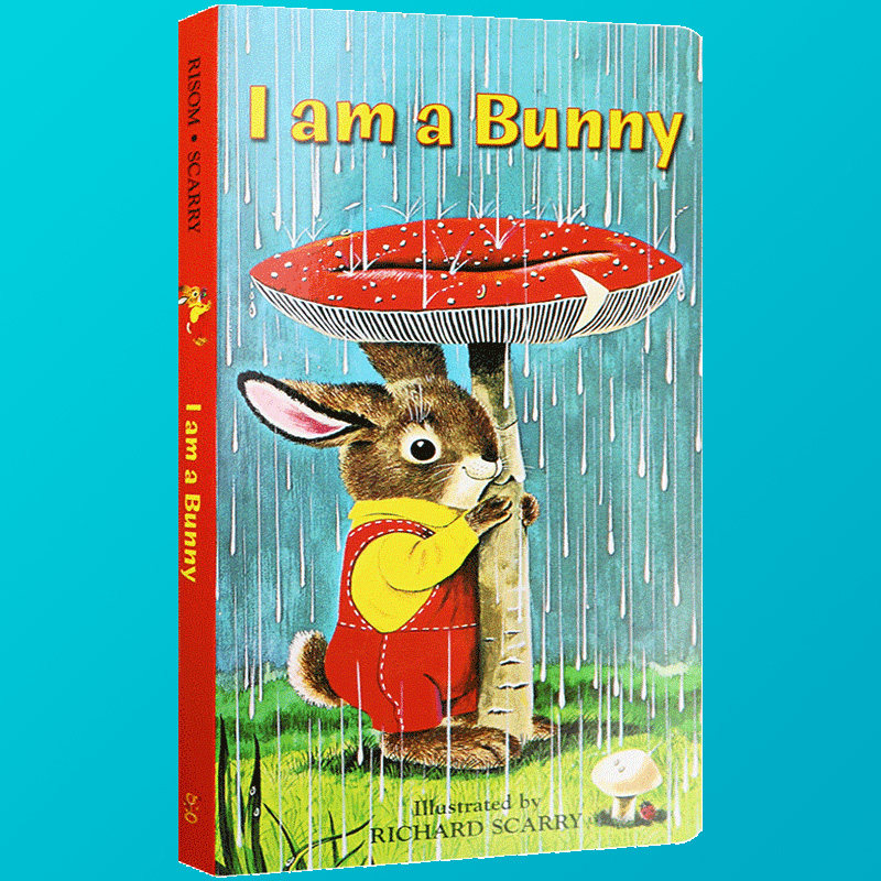 i am a bunny英文绘本 我是一只兔子英文原版绘本 儿童0-3岁幼儿宝宝