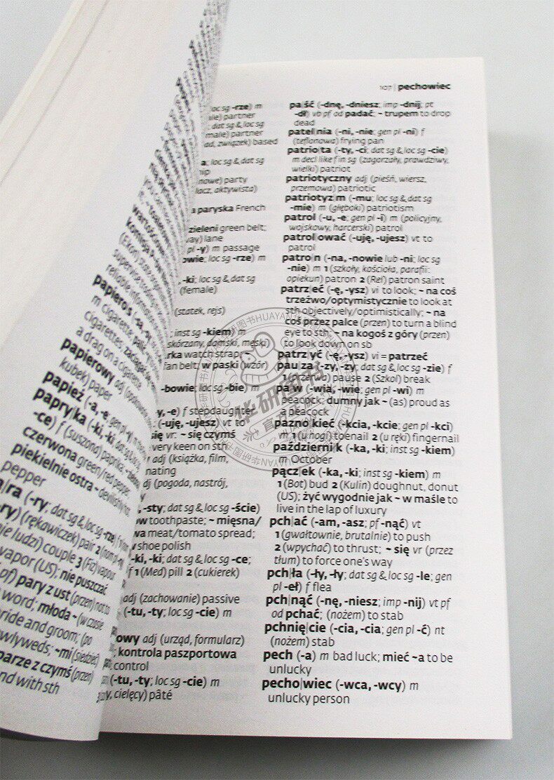 原版波兰语华研英语学习进口英文版字典双语essential进口教材