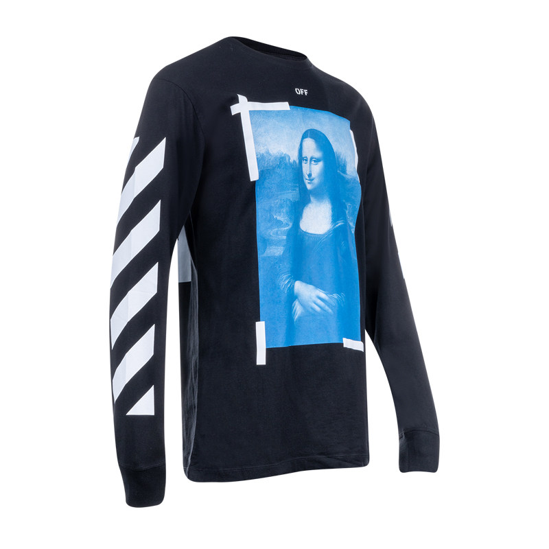 off-white蒙娜丽莎箭头全棉长袖t恤男士21年春季新款