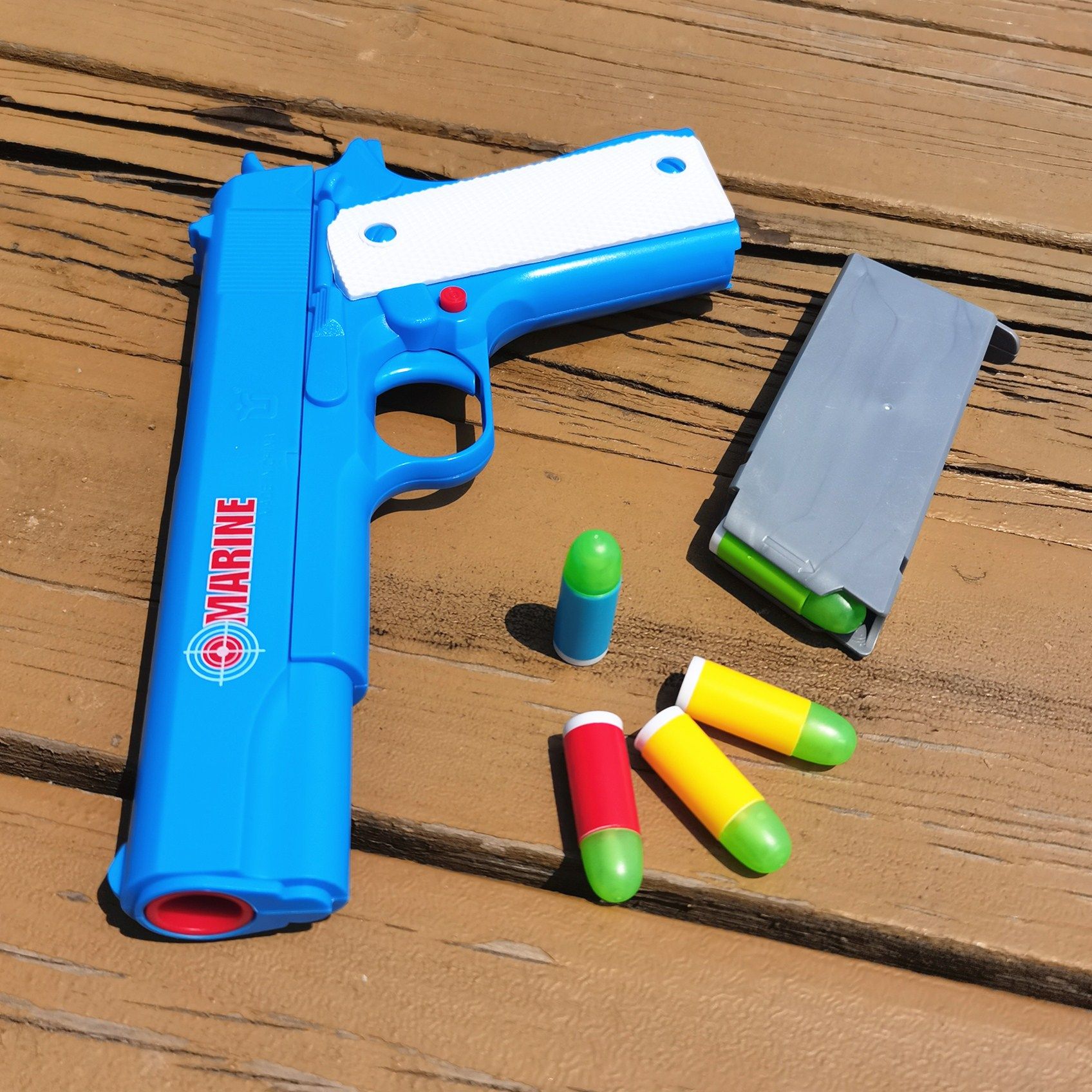 儿童柯尔特软弹下供弹男孩玩具手铐玩具套装m1911玩具软弹