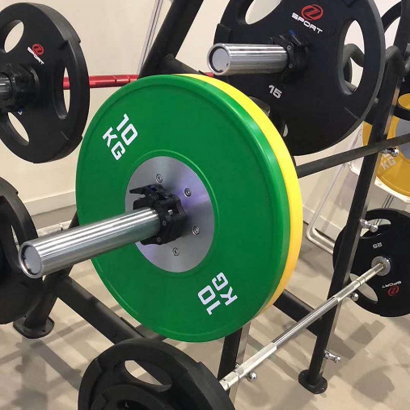 竞技杠铃片大孔环保无味味全片奥片cf举重专用杠铃