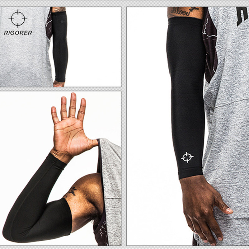 准者运动护臂男女篮球专业蜂窝护肘关节护具骑行装备保暖防滑防晒