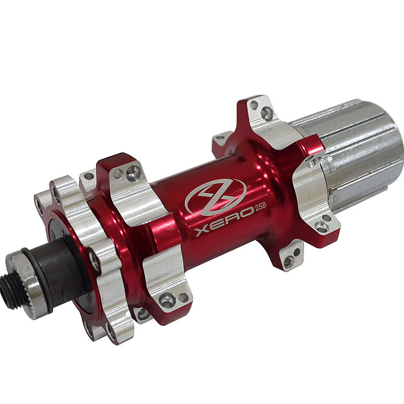 自行车花鼓24孔直拉前后2培林轴承快拆式 双色碟刹花鼓 山地车花鼓