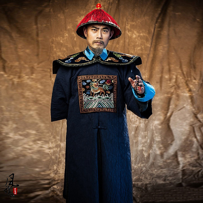 古装影视清朝大臣臣服补服男朝服王爷官员文官民族服装