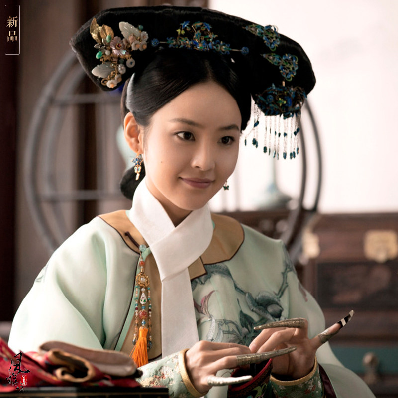 如懿传张佳宁巴林湄若同款影视古装清朝旗服民族服装