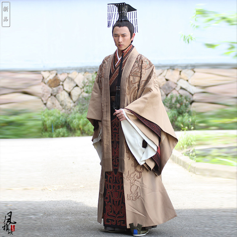 男士汉服美人心计同款大臣演出服汉武帝龙袍汉朝皇帝民族服装